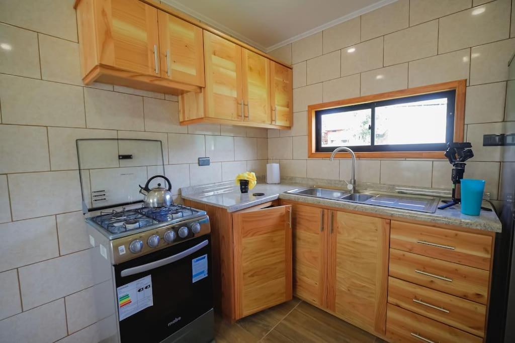 Moderna Cabana En Villarrica Esterno foto